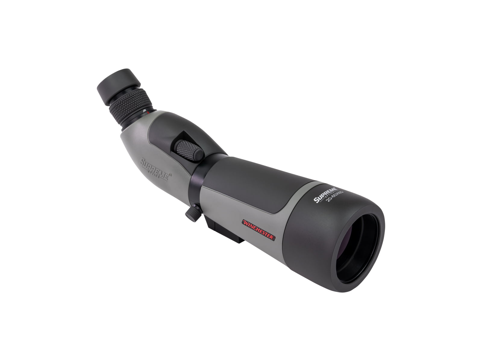 Winchester Supreme Optics W20-60x65mm Spotting Scope Angled Black/Gray WQ-SS-SPRM12-20-60x65
