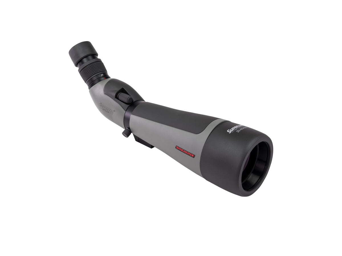 Winchester Supreme Optics W20-60x80mm Spotting Scope Angled Black/Gray WQ-SS-SPRM13-20-60x80