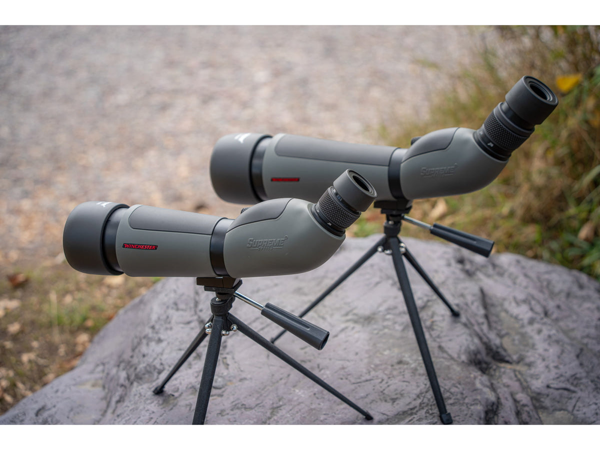 Winchester Supreme Optics W20-60x80mm Spotting Scope Angled Black/Gray WQ-SS-SPRM13-20-60x80