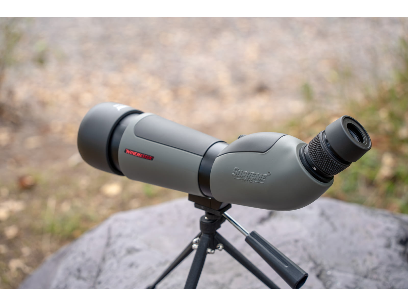 Winchester Supreme Optics W20-60x80mm Spotting Scope Angled Black/Gray WQ-SS-SPRM13-20-60x80