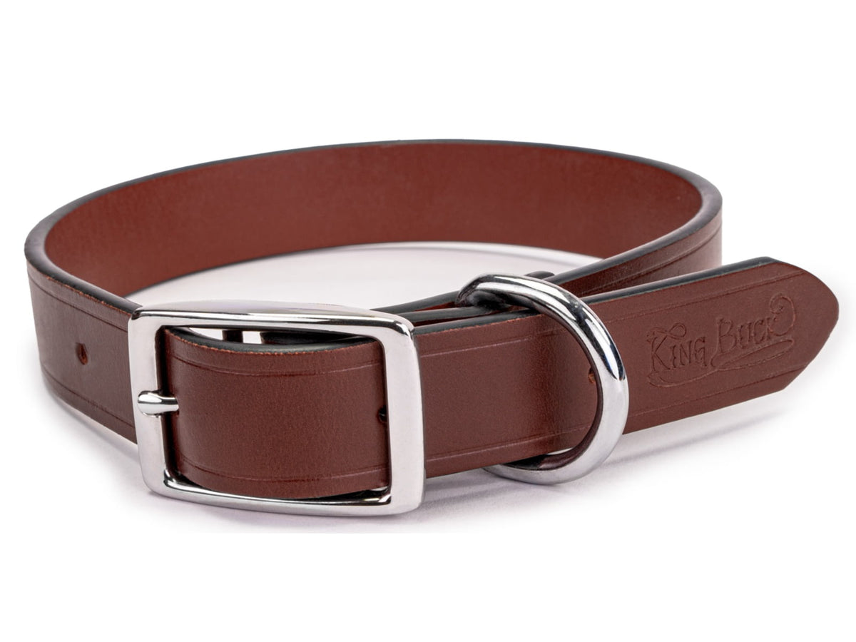 King Buck Core D Leather Collar Leather L