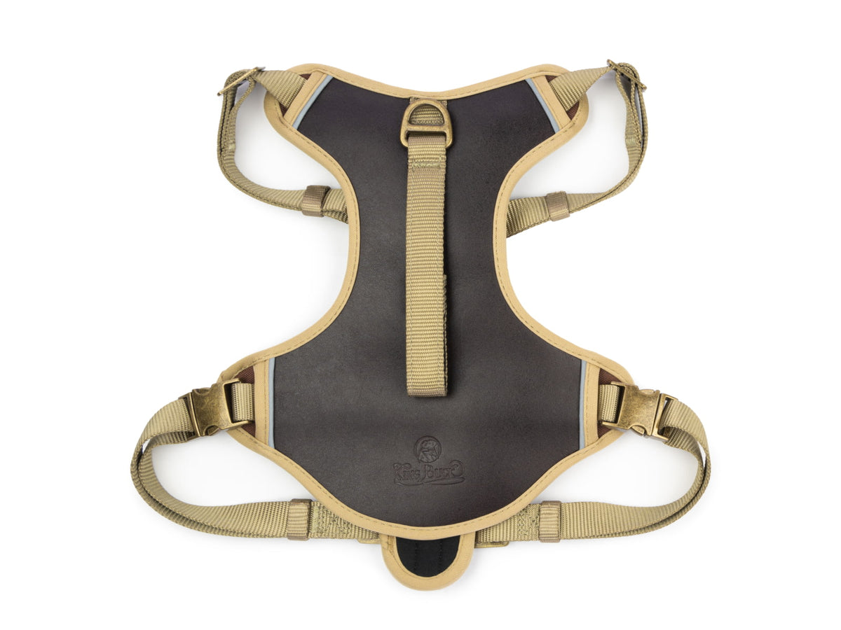 King Buck Premium No-Pull Leather Harness Leather M/L