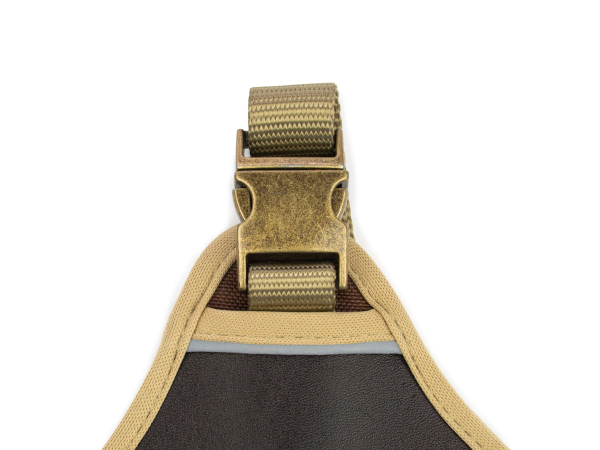 King Buck Premium No-Pull Leather Harness Leather M/L