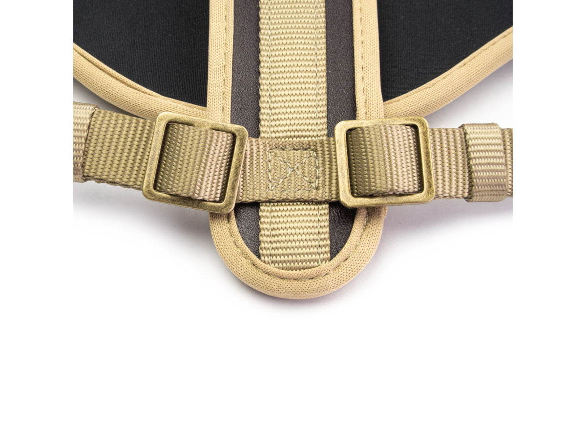 King Buck Premium No-Pull Leather Harness Leather M/L