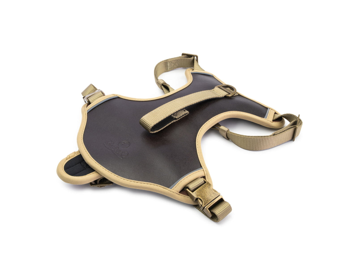 King Buck Premium No-Pull Leather Harness Leather M/L