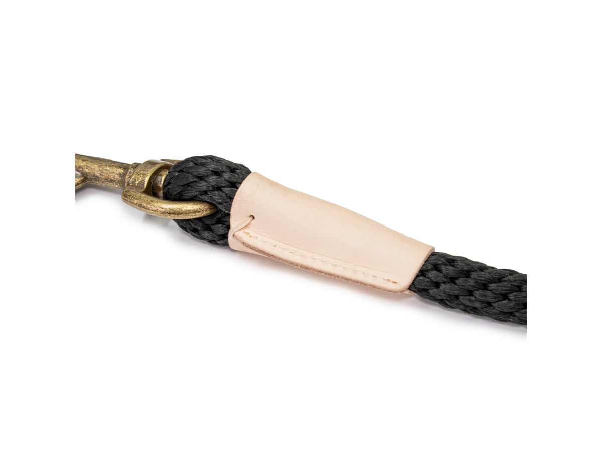 King Buck EZ-Connect Rope Leash Black 6 foot