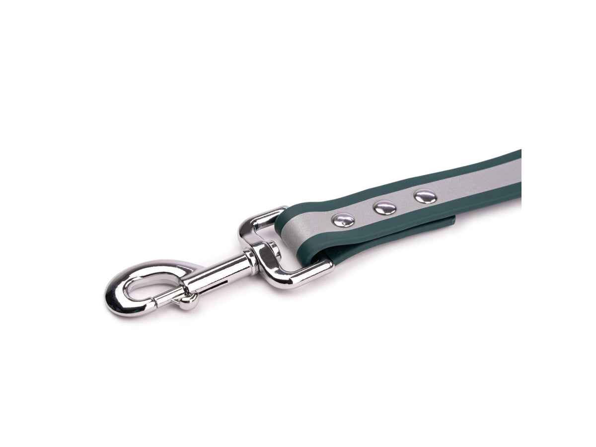 King Buck Waterproof Soft-touch Reflective Leash Deep Teal 6 foot