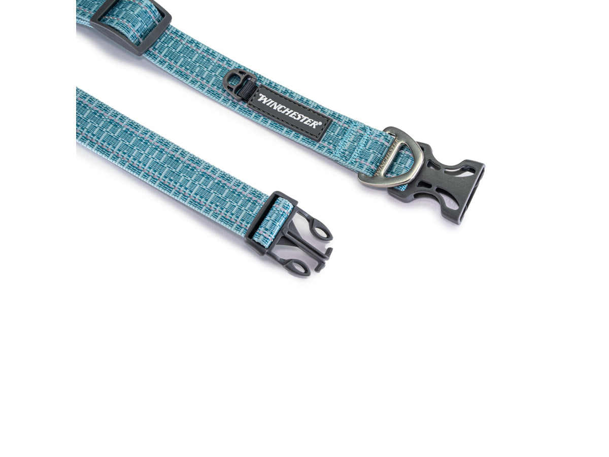 Winchester Pet Signature Ombre Dog Collar Aqua Haze XL