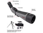 Winchester Supreme Optics W20-60x65mm Spotting Scope Angled Black/Gray WQ-SS-SPRM12-20-60x65