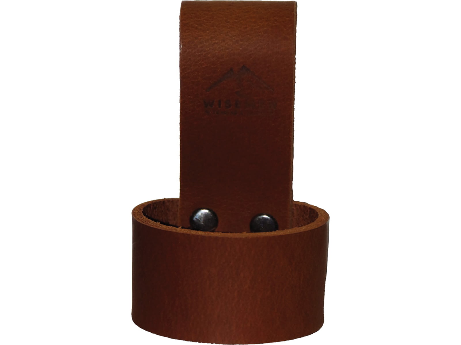 Wisemen Trading Buffalo Axe Belt Loop 2in x 1.5in Buffalo Leather Dark Brown 3848