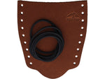 Wisemen Trading Large Axe Overstrike Guard 6.5in x 5.5in Leather Brown 4389