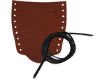 Wisemen Trading Large Axe Overstrike Guard 6.5in x 5.5in Leather Brown 4389