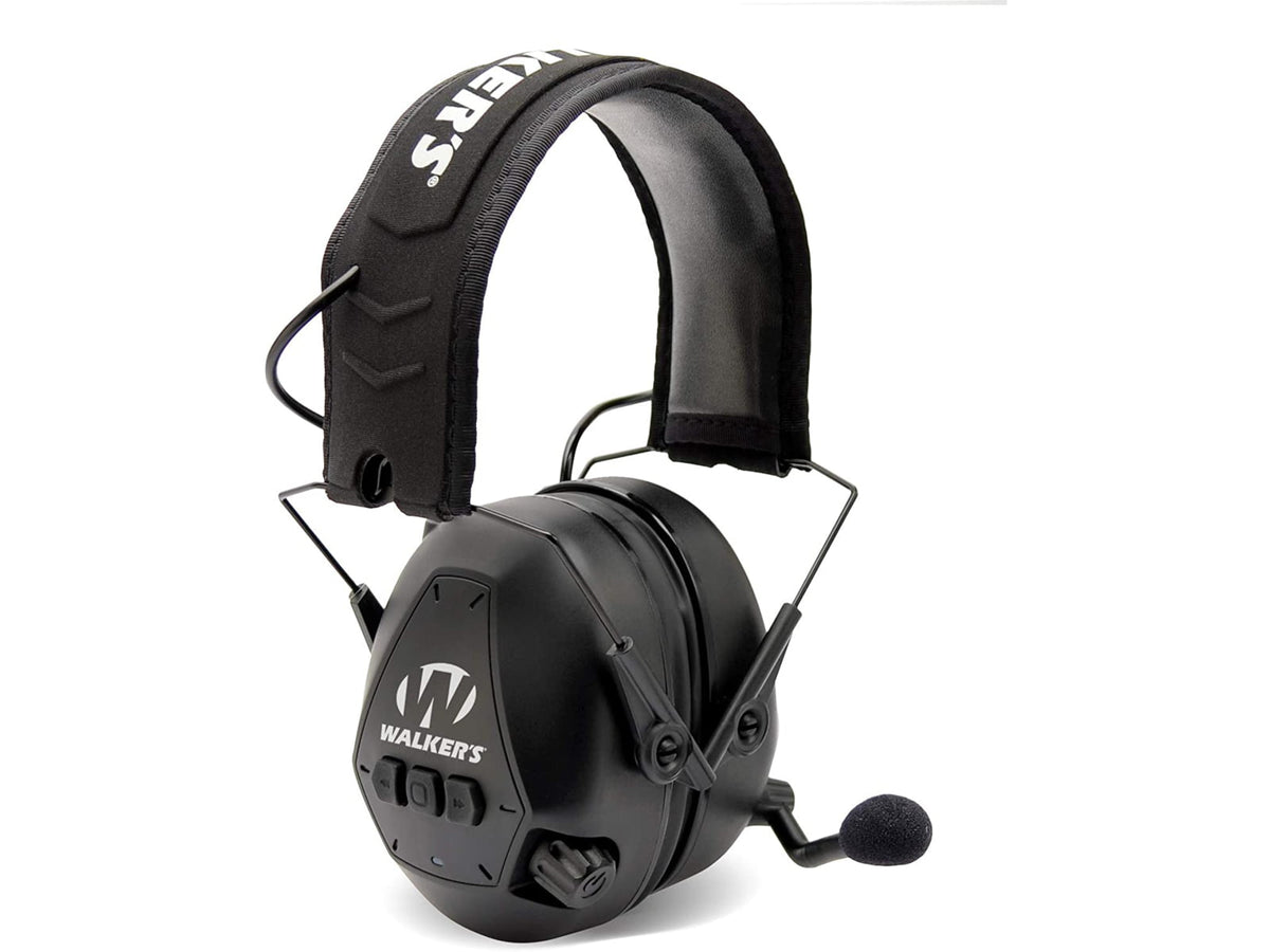 Walkers Bluetooth Mic Passive Muffs 25 dB NRR Black GWP-BTPAS