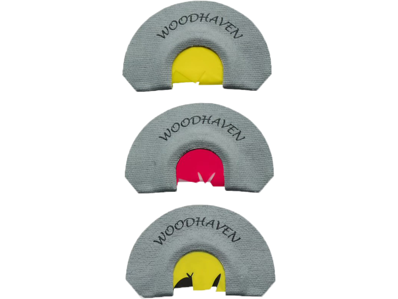 Woodhaven Calls Premier 3 Pack Mouth Call Gray/Yellow WH089