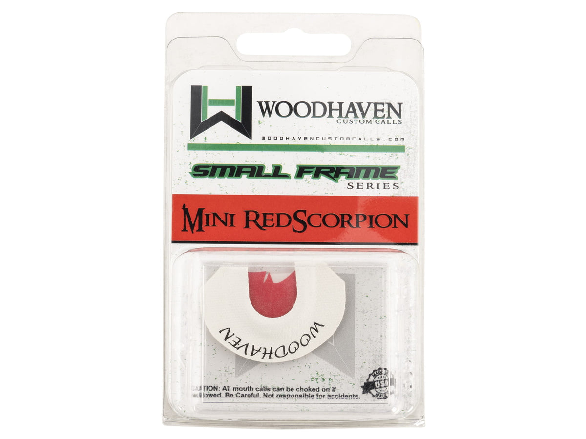 Woodhaven Calls Red Scorpion Diaphragm Call Triple Reed Turkey White WH122