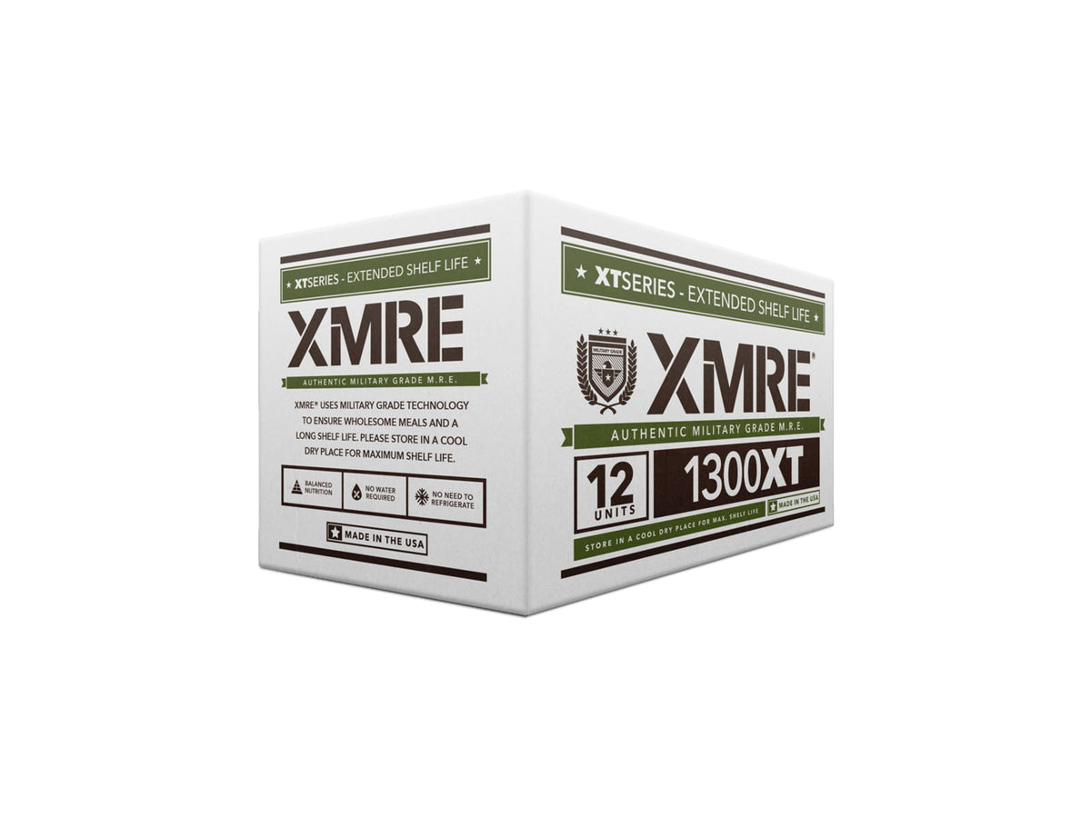 XMRE 1300XT Dehydrated Food 12 Meals w/ 6 Menu Boxes XMRE12H