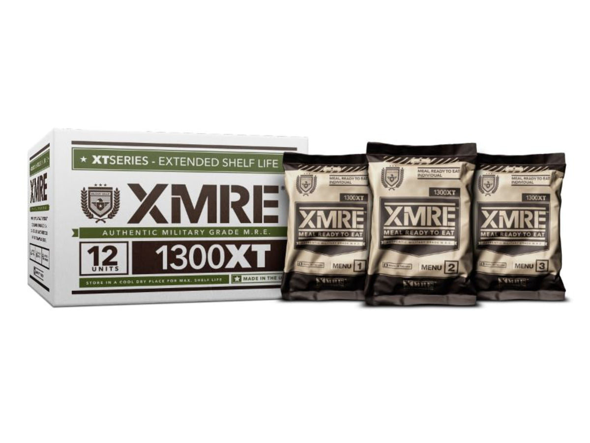 XMRE 1300XT Dehydrated Food 12 Meals w/ 6 Menu Boxes XMRE12H