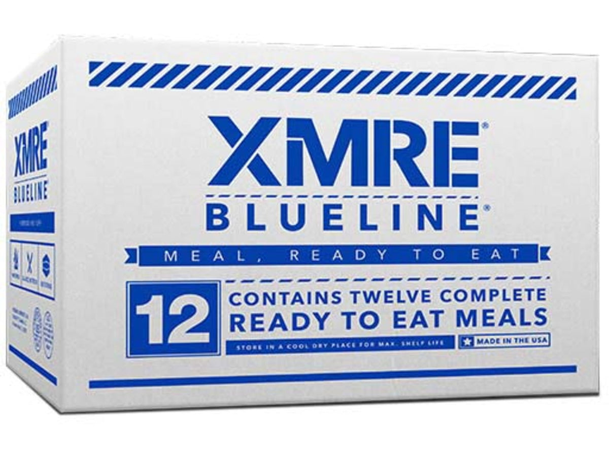 XMRE Blue Line MRE Dehydrated Food 12 Meals 16.70 lbs XMREBL12H