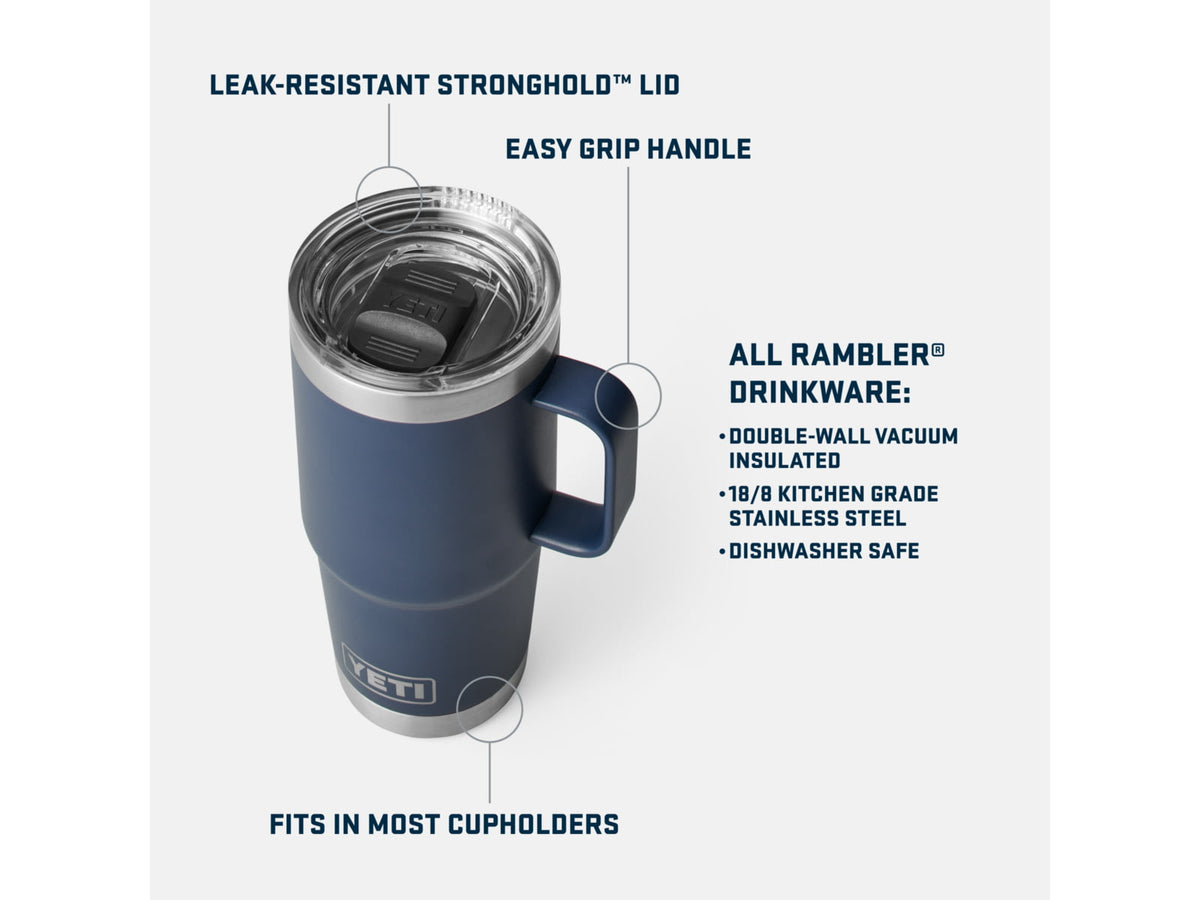 Yeti Rambler 20 oz Travel Mug w/Stronghold Lid