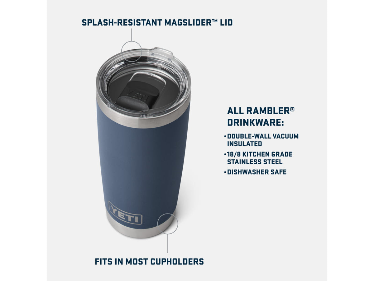 Yeti Rambler 20 oz Tumbler w/Magslider Lid