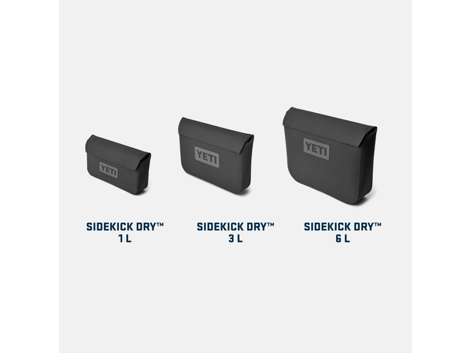 Yeti Sidekick Dry 3L Black Black 3 L