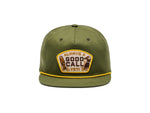 Yeti Good Call Flat Brim Rope Hat Dark Dark Green One Size