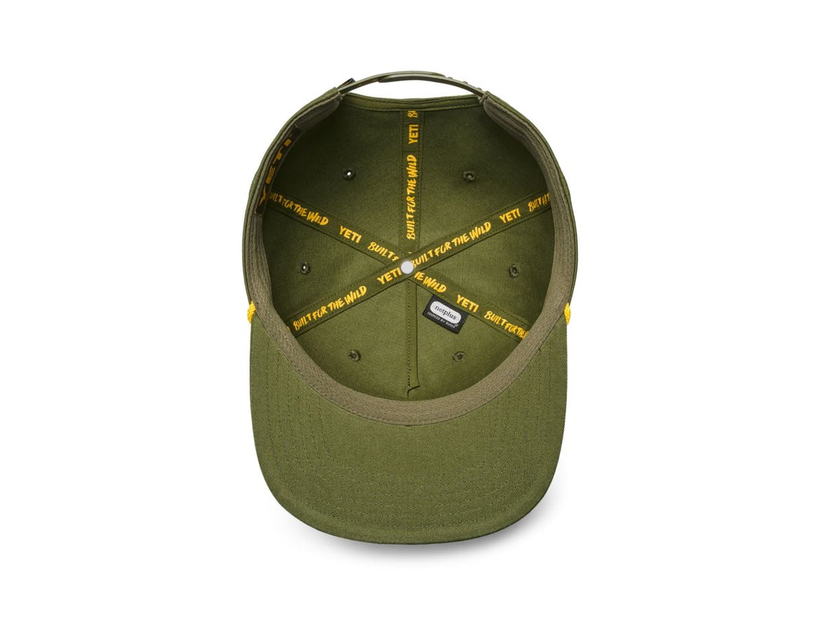 Yeti Good Call Flat Brim Rope Hat Dark Dark Green One Size