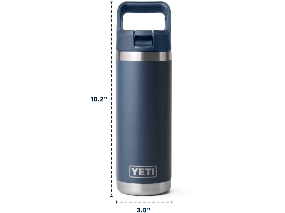 Yeti Rambler 18 oz Water Bottle w/Straw Cap