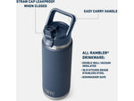 Yeti Rambler 26 oz Water Bottle w/Straw Cap