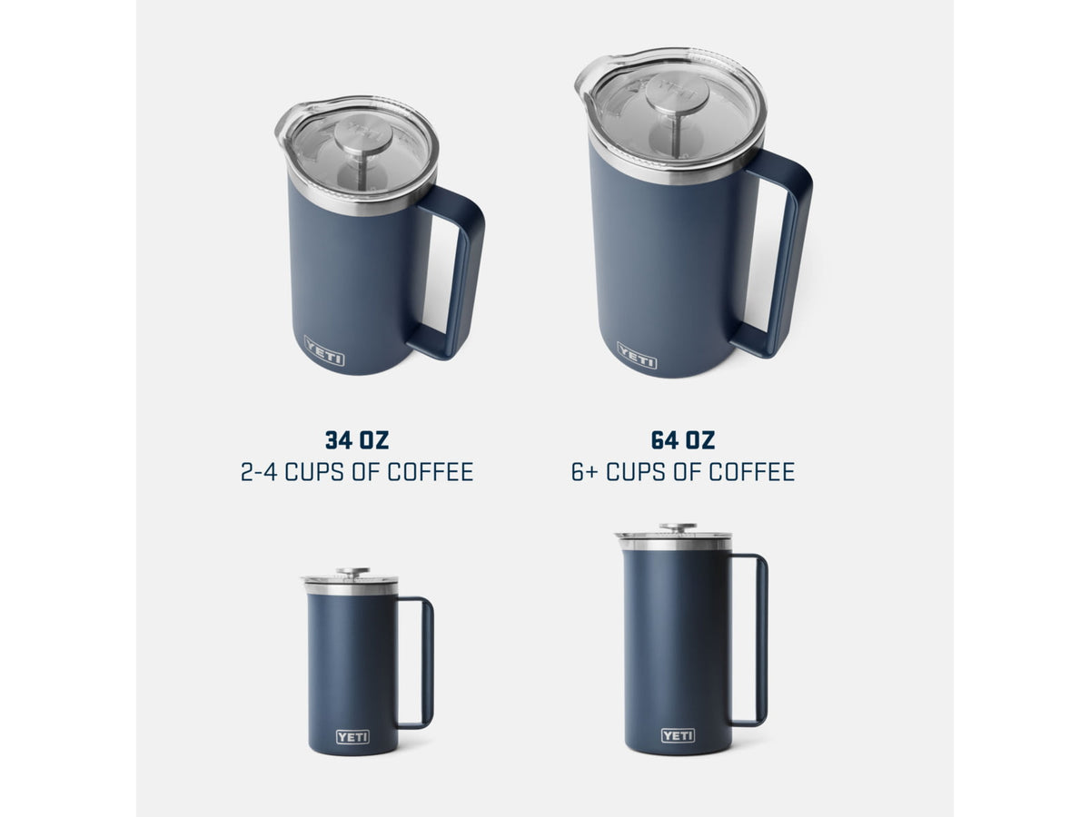 Yeti Rambler 34 oz French Press w/Twist-To-Lock French Press Lid