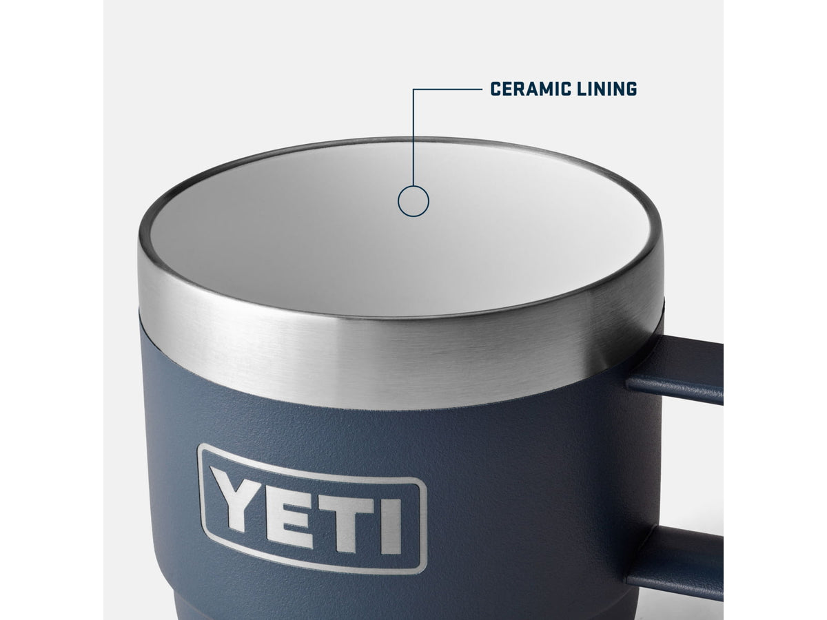 Yeti Rambler 6 oz Stackable Mugs w/Durasip Ceramic Lining - 2 Pack
