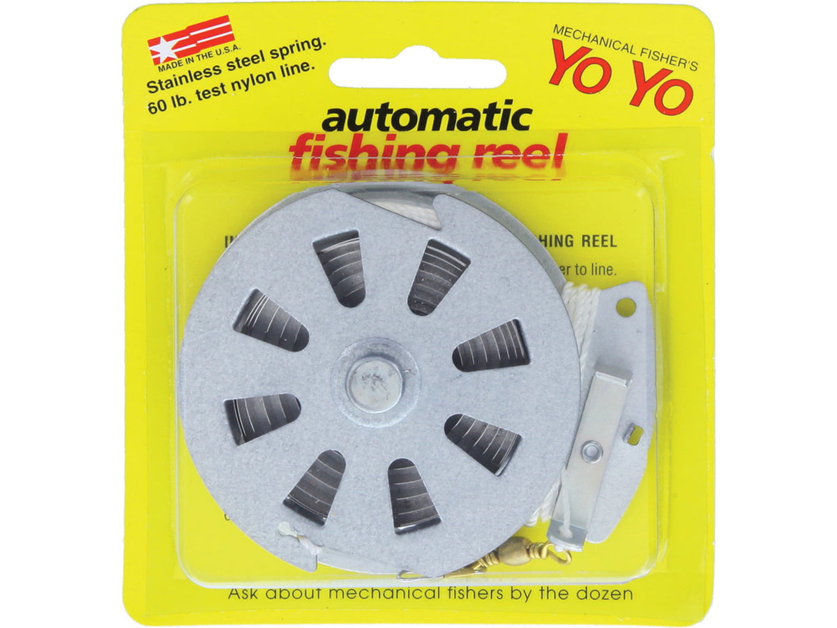 Yo Yo Automatic Fishing Reel Flat Stainless steel spring GC-01F