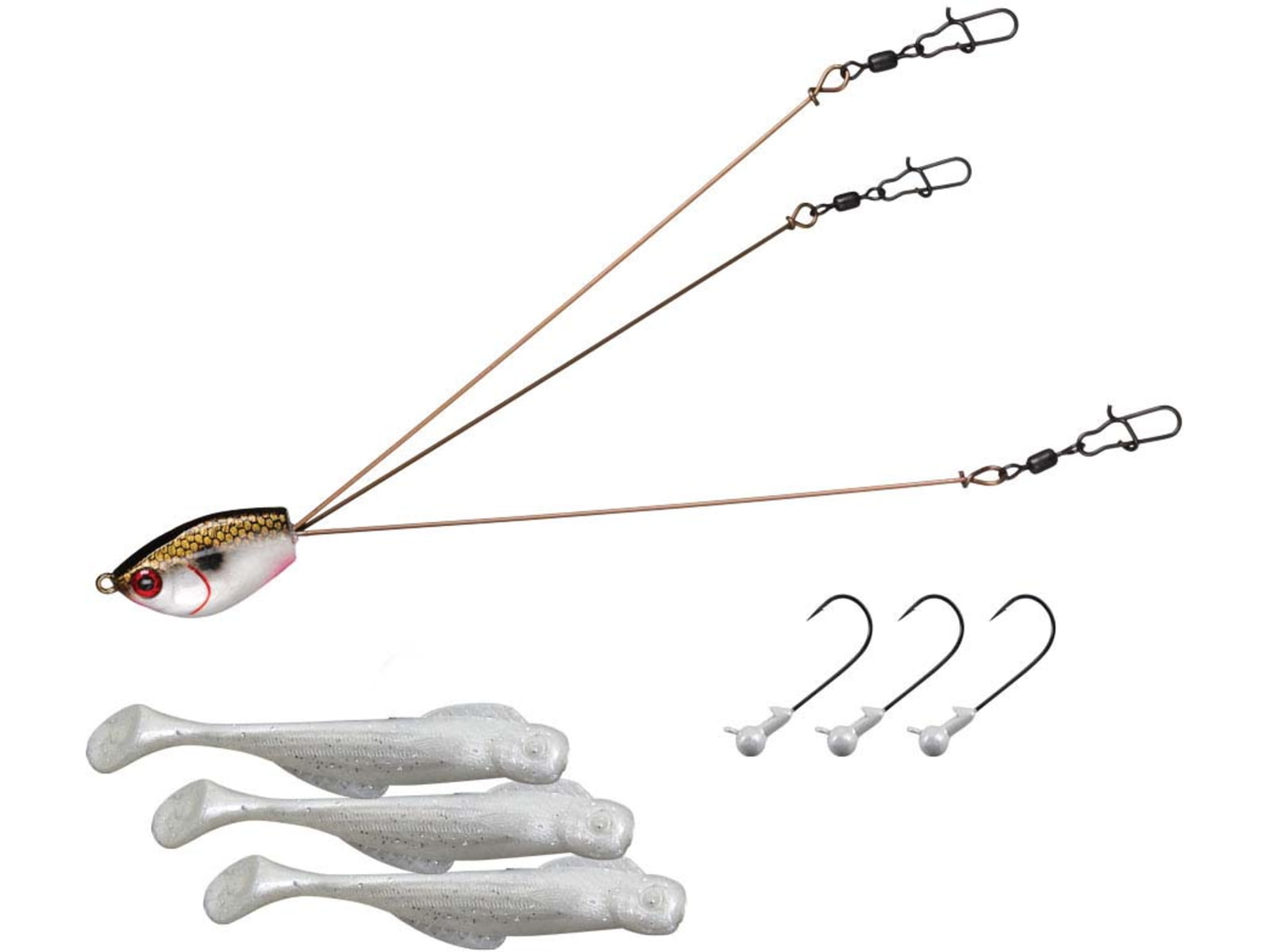 Yum Yumbrella 3 Wire Rig Kit Tennessee Shad YUMB3TSNRK1