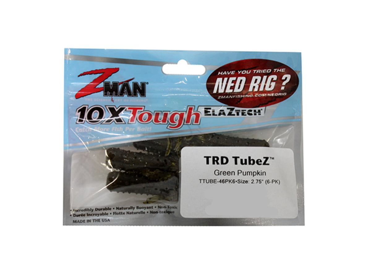 Z-man TRD TUBEZ 2.75 GRN PMPKN6PK TTUBE-46PK6