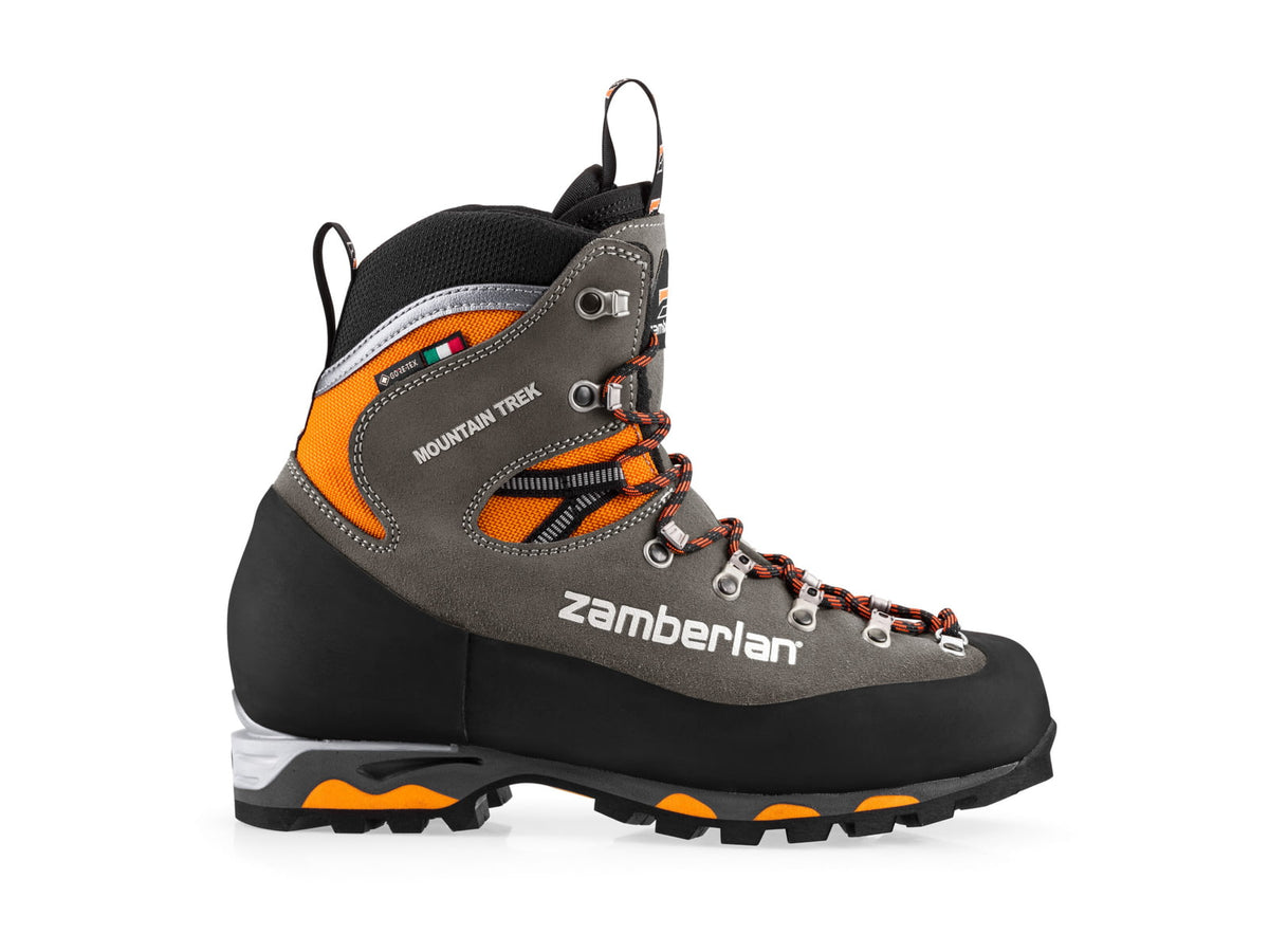 Zamberlan 2092 Mountain Trek GTX RR Mountaineering Shoes - Men's PFAS-Free Graphite/Orange