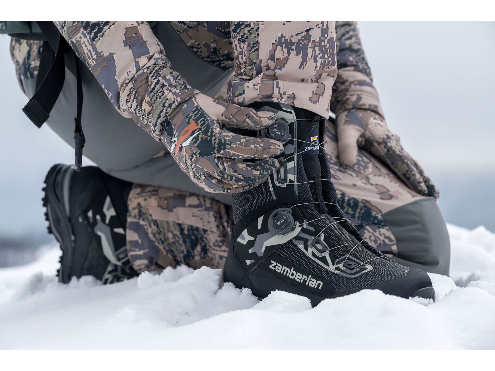 Zamberlan Ull GTX RR WL PL Boa Hiking Shoes - Men's PFAS-Free Black/Grey 9