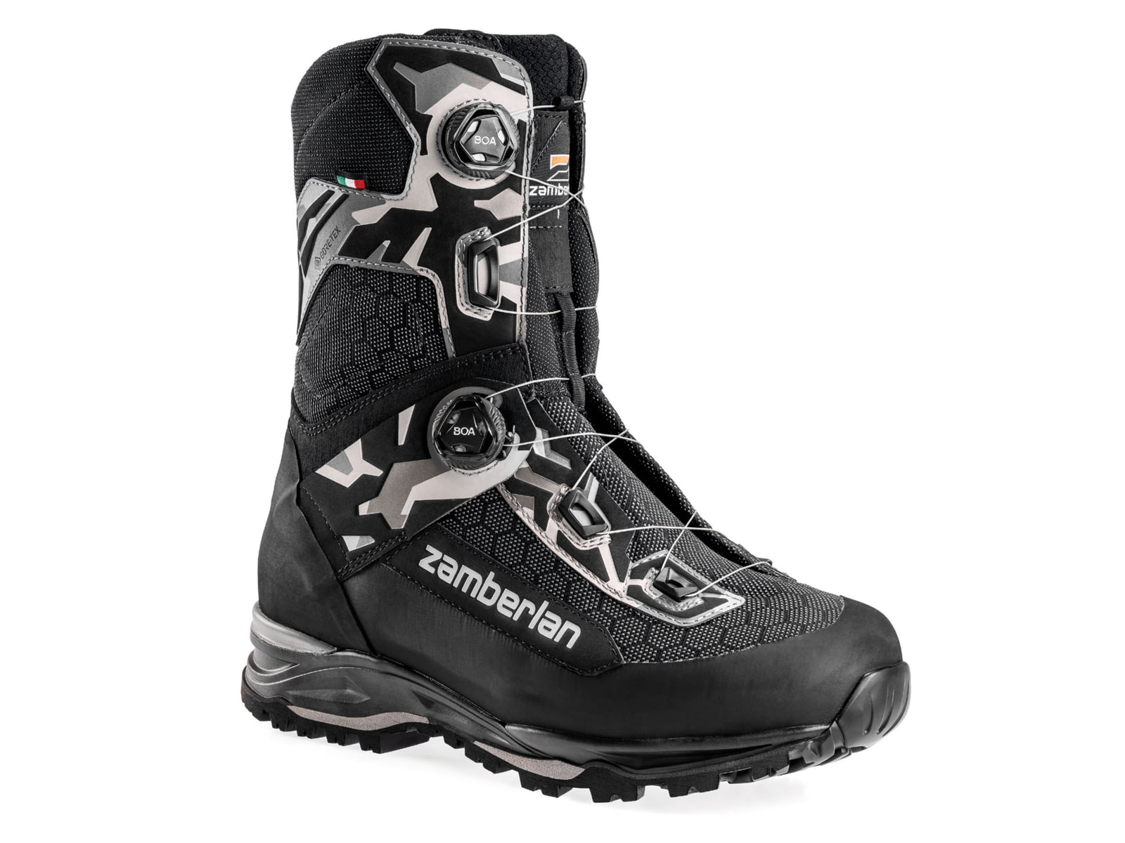 Zamberlan Ull GTX RR WL PL Boa Hiking Shoes - Men's PFAS-Free Black/Grey 9