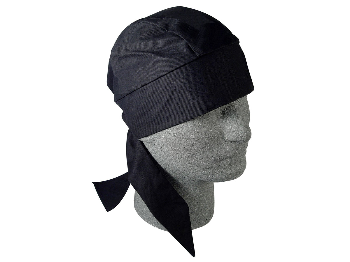 Zan Headgear Deluxe Flydanna Solid Black ZDX114