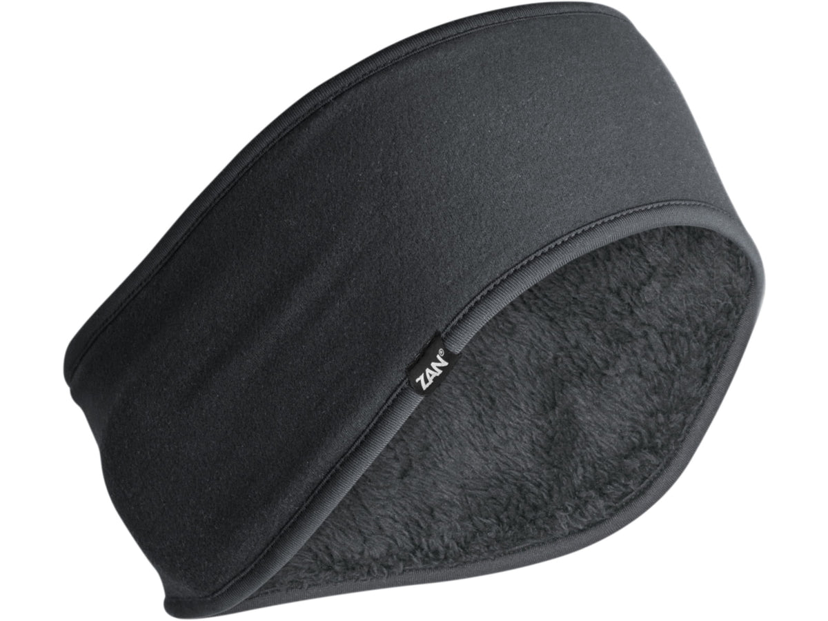 Zan Headgear SportFlex High Pile Fleece Ear Headband Black One Size WEWH114