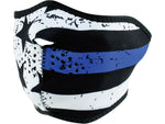 Zan Headgear Half Mask Neoprene Thin Blue Line Half Mask WNFM171H
