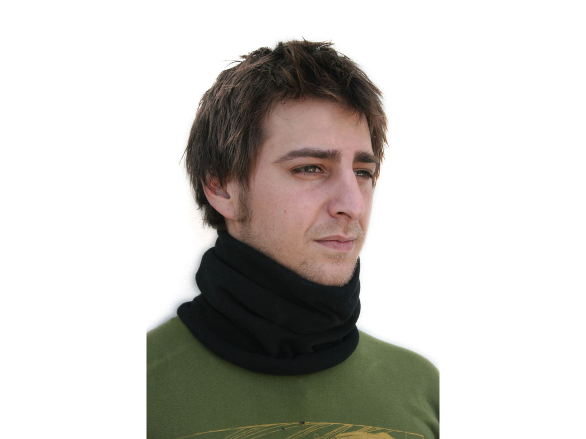 Zan Headgear Microfleece Neck Warmer - Black WFMFN114