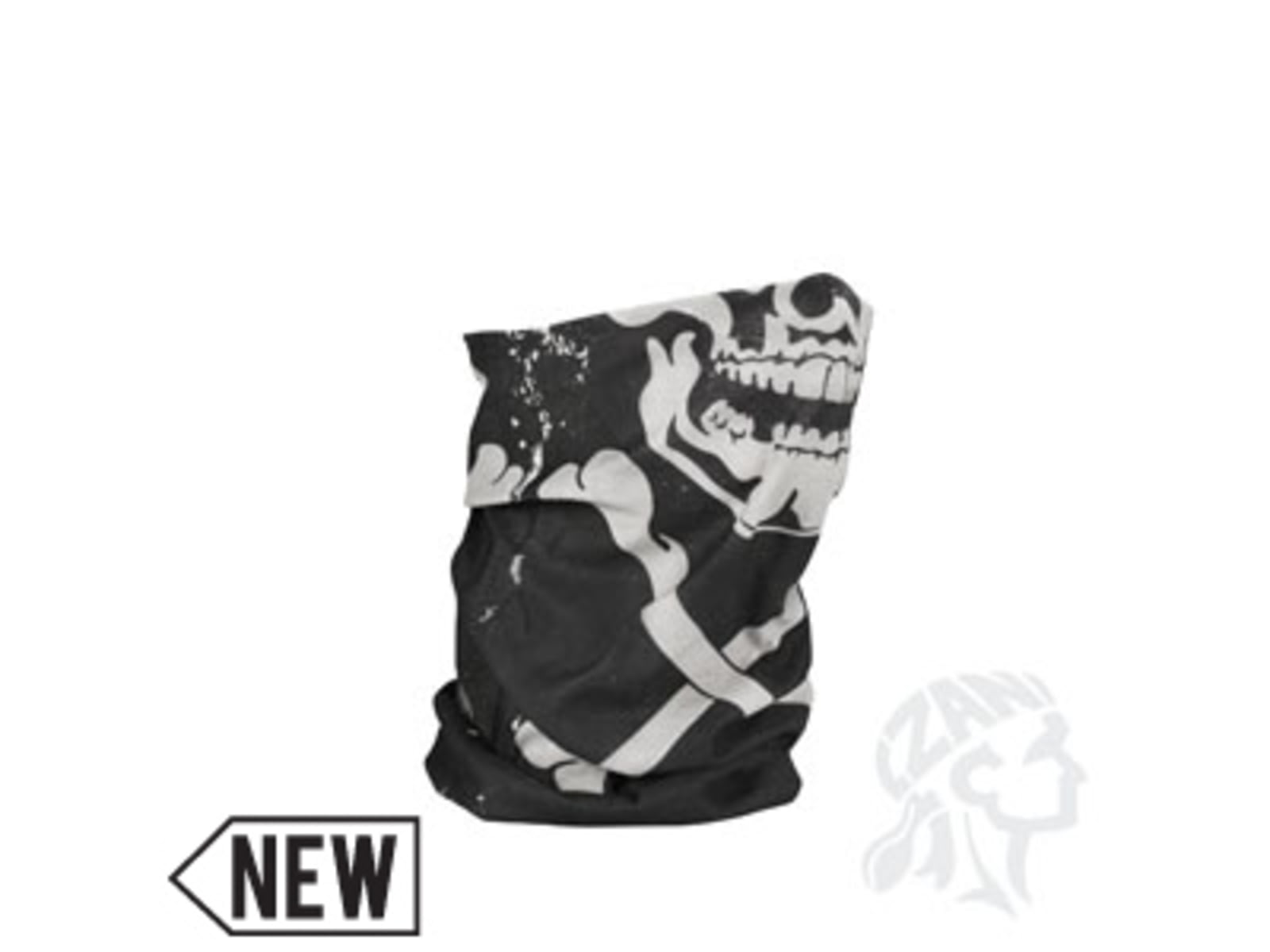 Zan Headgear Motley Tube Polyester Skull Xbones T227
