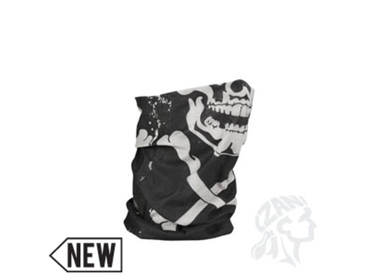 Zan Headgear Motley Tube Polyester Skull Xbones T227