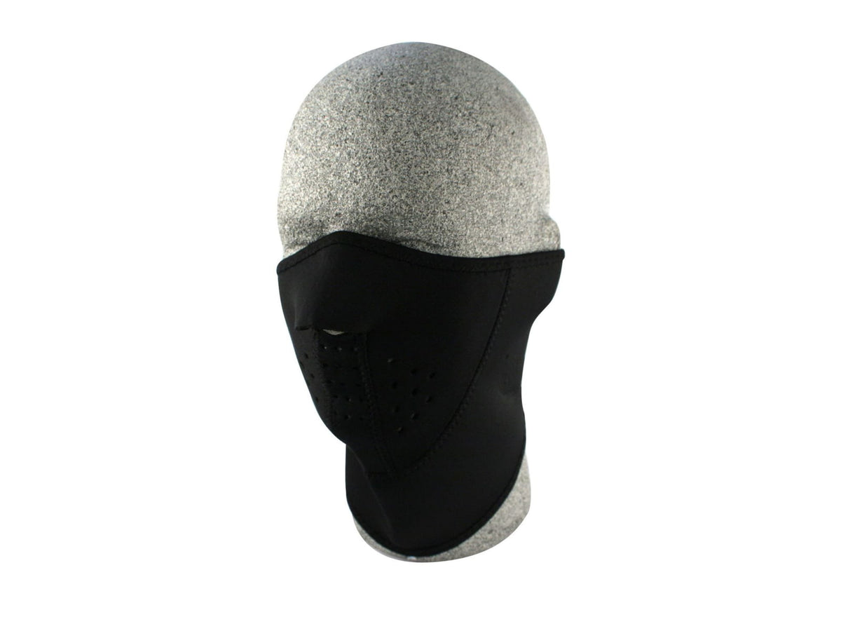 Zan Headgear Neoprene 1/2 Face Mask Black 3-Panel WNFM114H3