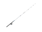 Zebco 606 Salt Fisher Spincast Reel and Rod Combo 7ft 2-PC Telescopic Rod Med-Heavy Mod-Fast SZ 60 Reel 19-PC Eagle Claw Tackle Kit RH Retrieve Blue