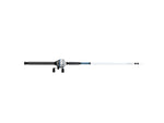 Zebco 606 Salt Fisher Spincast Reel and Rod Combo 7ft 2-PC Telescopic Rod Med-Heavy Mod-Fast SZ 60 Reel 19-PC Eagle Claw Tackle Kit RH Retrieve Blue