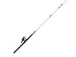 Zebco 606 Salt Fisher Spincast Reel and Rod Combo 7ft 2-PC Telescopic Rod Med-Heavy Mod-Fast SZ 60 Reel 19-PC Eagle Claw Tackle Kit RH Retrieve Blue