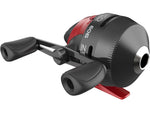 Zebco 606 Spincast Reel and Rod Combo 6ft 6in 2-PC Fiberglass Pole w/ EVA Handle SZ 60 Reel QuickSet Anti-Reverse Reel RH Retrieve Black/Red