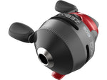 Zebco 606 Spincast Reel and Rod Combo 6ft 6in 2-PC Fiberglass Pole w/ EVA Handle SZ 60 Reel QuickSet Anti-Reverse Reel RH Retrieve Black/Red