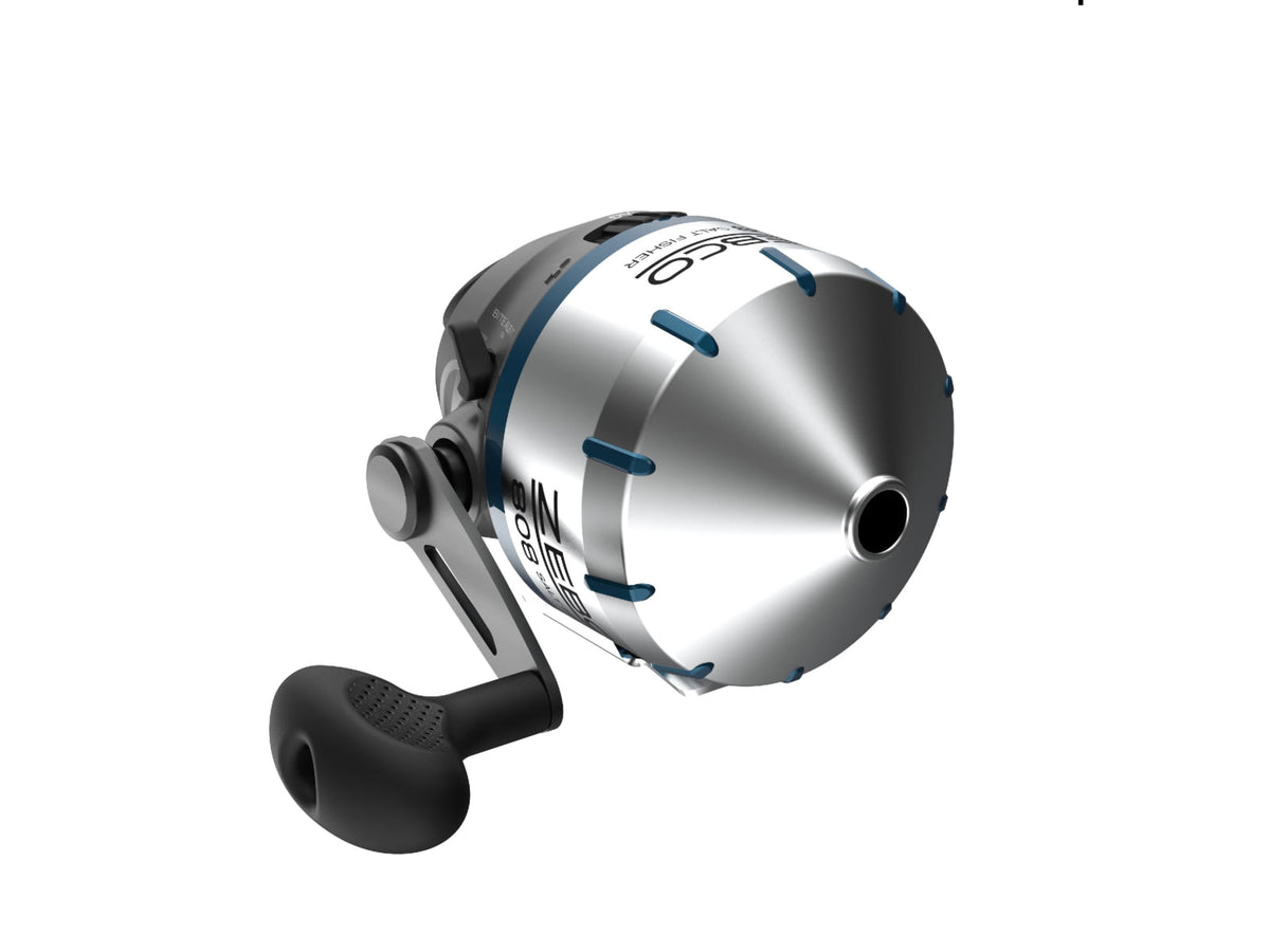 Zebco 808 Saltfisher Spincast Reel SZ 80 Reel Changeable Righ/Left Retrieve Pre-Spooled w/ 20lb Zebco Fishing Line Stainless Steel Ball Bearing Drive